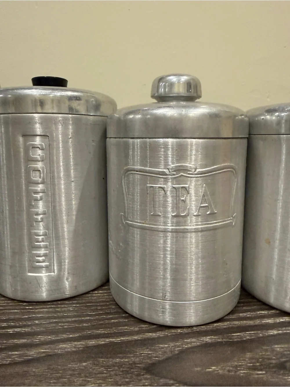 A.C. HELLER HOSTESS-WARE Aluminum Nesting Canister Set of 4 Made in ITALY MCM